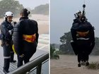 Unbelievable footage shows residents in the NSW Mid North Coast rescued after waiting more than 6 hours to be saved by emergency services.