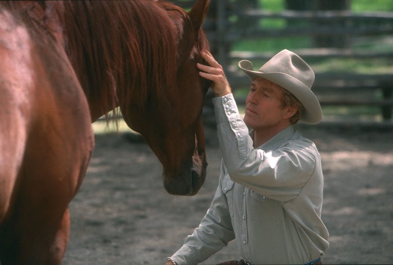 Robert Redford in The Horse Whisperer, which he also directed.
