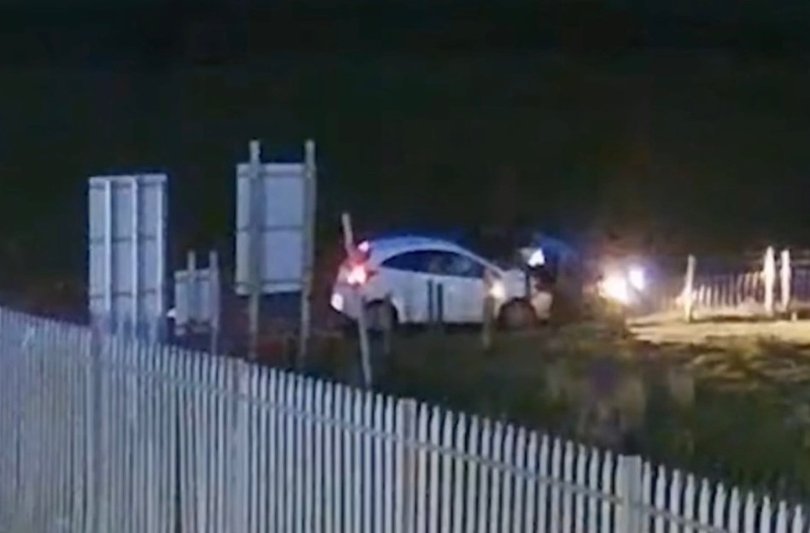 The scene of the accident in South Wales.