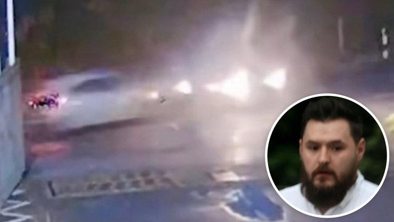 The scene of the tragic crash. Inset: Dale Groves.