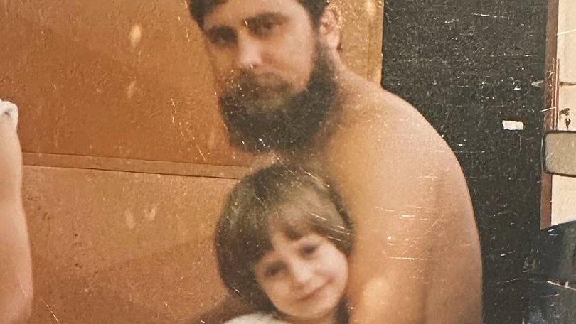 Jelena Dokic as a child with her father.