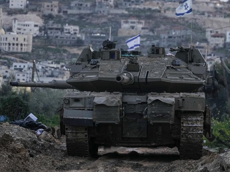The Israeli army says its soldiers have fired ‘warning shots’ as a foreign delegation visited Jenin.
