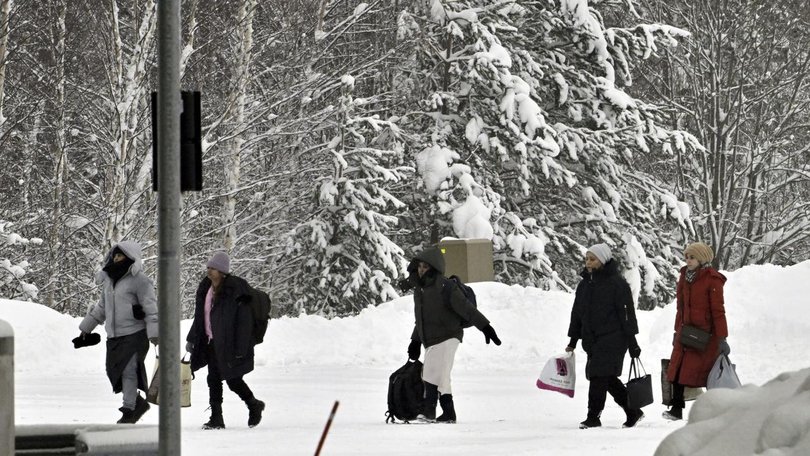 Russian authorities have denied Finnish officials' accusations they are orchestrating migrant flows. (AP PHOTO)