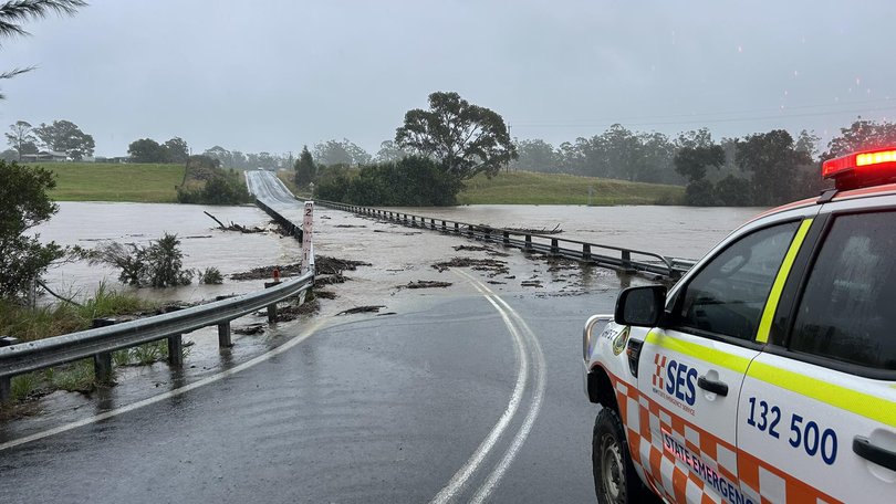 More than 50,000 people are stranded as floods sweep across the NSW Mid North Coast.