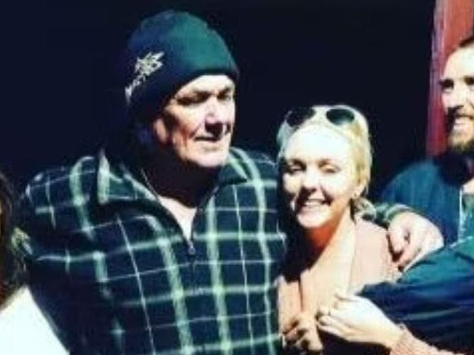 David Knowles, centre, was found dead in floodwater at Moto in NSW.