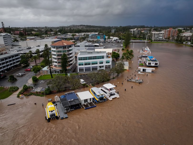 Flooding is seen in Port Macquarie, New South Wales, Thursday, May 22, 2025.