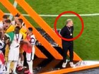 Ange Postecoglou tried to let his players enjoy the moment before he was dragged in. 