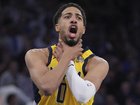 Tyrese Haliburton lets the home Knicks fans know they blew the Eastern Conference finals opener. (AP PHOTO)
