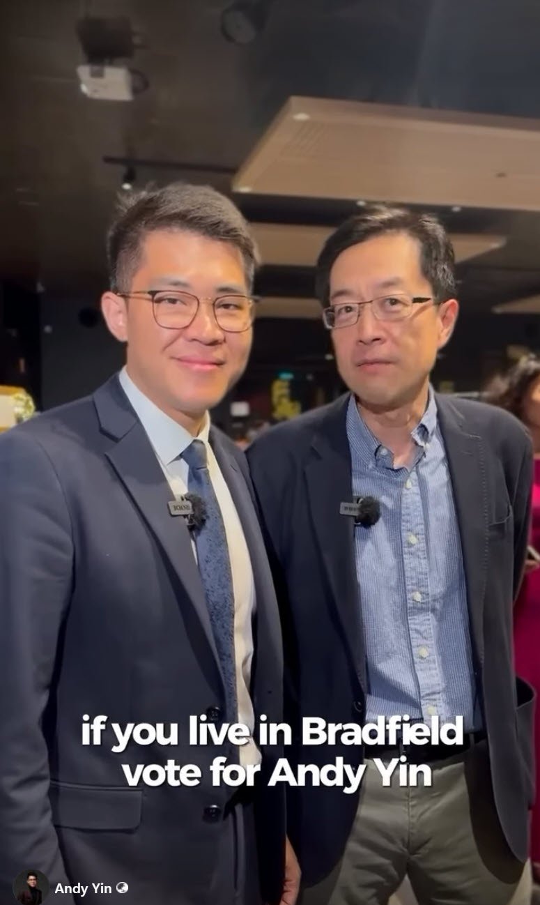 Andy Yin - Independent candidate running for the seat of Bradfield