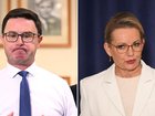 David Littleproud and Sussan Ley appear headed for an agreement on a political reunion. (Lukas Coch/AAP PHOTOS)