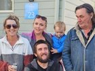 Farmer David Knowles pictured with his family.