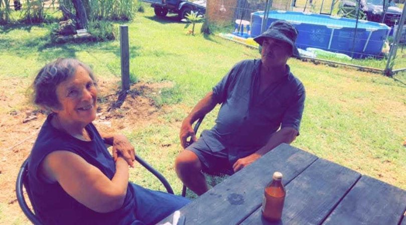 David, pictured with his mother, had lived at the property for almost five decades.