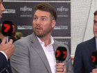 AFL great Dale Thomas apologised to Chris Fagan on live TV after calling the coach old.