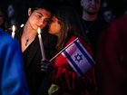 A candlelight vigil honoring two Israeli Embassy staffers, Yaron Lischinsky, an Israeli citizen, and Sarah Milgrim, an American, is held Thursday outside the White House. Across the United States, Jews reflected that the killings left them with “tremendous sadness” but also, in some cases, a stronger resolve to be “boldly and proudly Jewish.” MUST CREDIT: Valerie Plesch/For The Washington Post