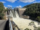 Warragamba Dam during a spill last year. 