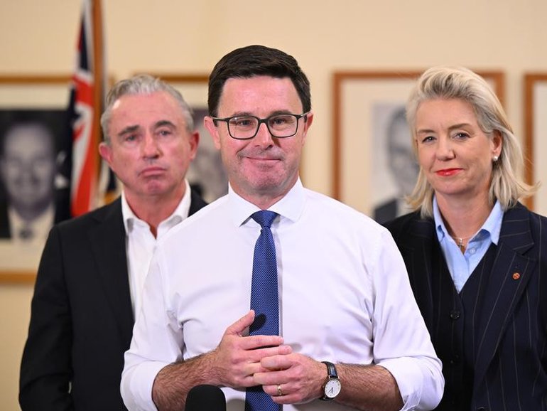 David Littleproud is unperturbed about talk of a challenge to his leadership of the Nationals. (Lukas Coch/AAP PHOTOS)