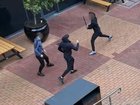 Images of an altercation involving what appears to be a machete have been posted on social media. 