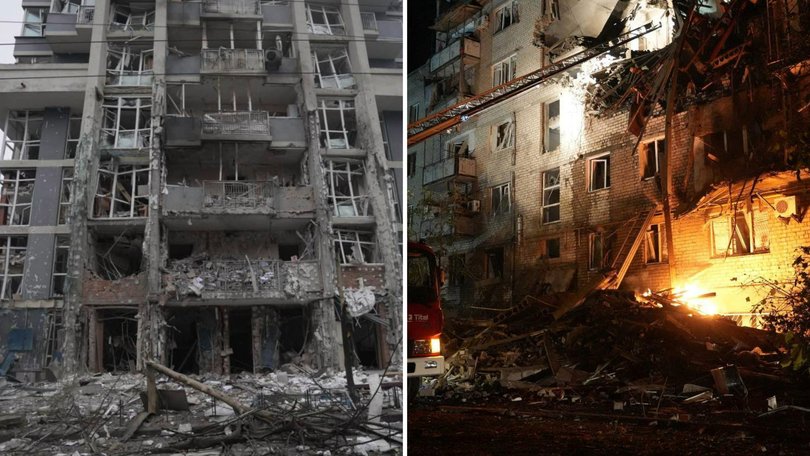 A massive Russian drone-and-missile attack has killed at least 12 people in Kyiv