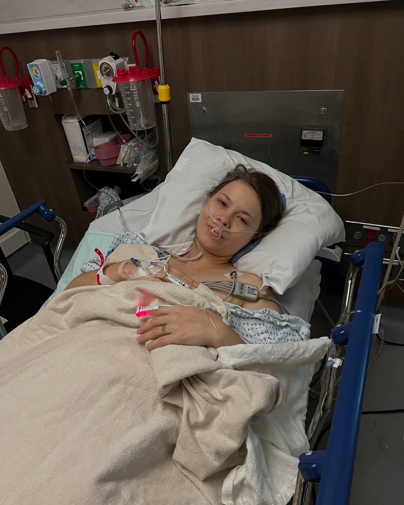 Bindi Irwin after her surgery.