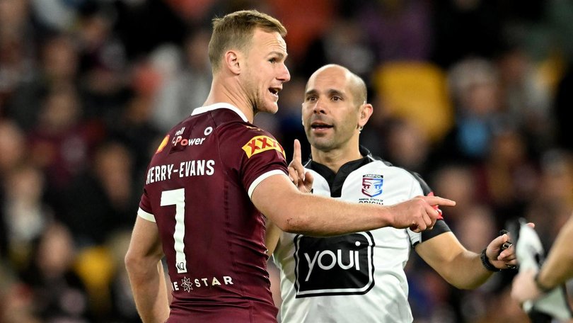 Queensland captain Daly Cherry-Evans and referee Ashley Klein met at Brookvale Oval a fortnight ago.