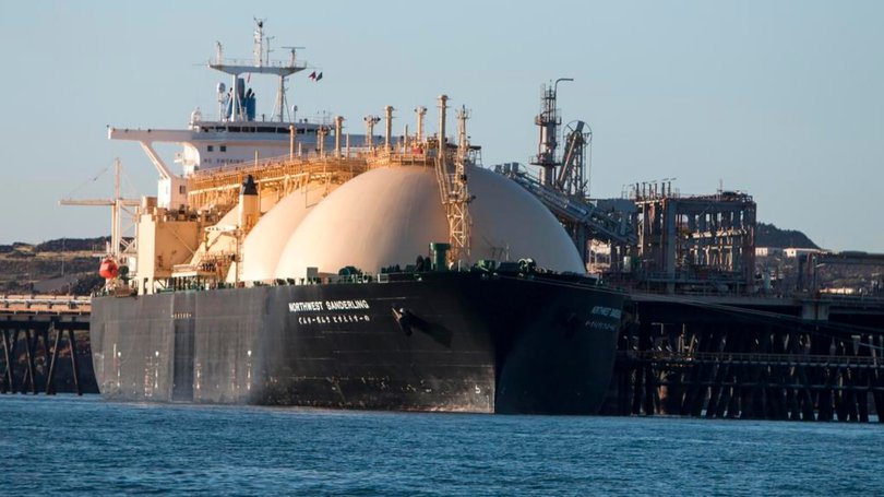 LNG tanker Northwest Sanderling at Woodside's North West Shelf plant.