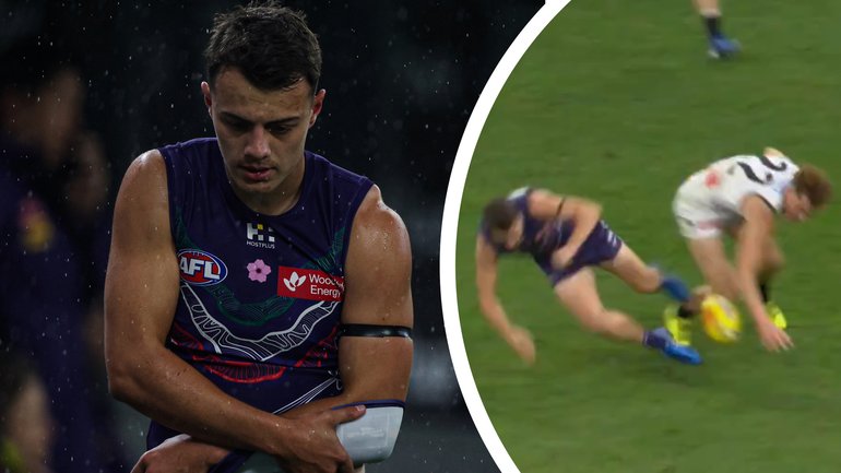 Cooper Simpson copped an early injury against the Power.