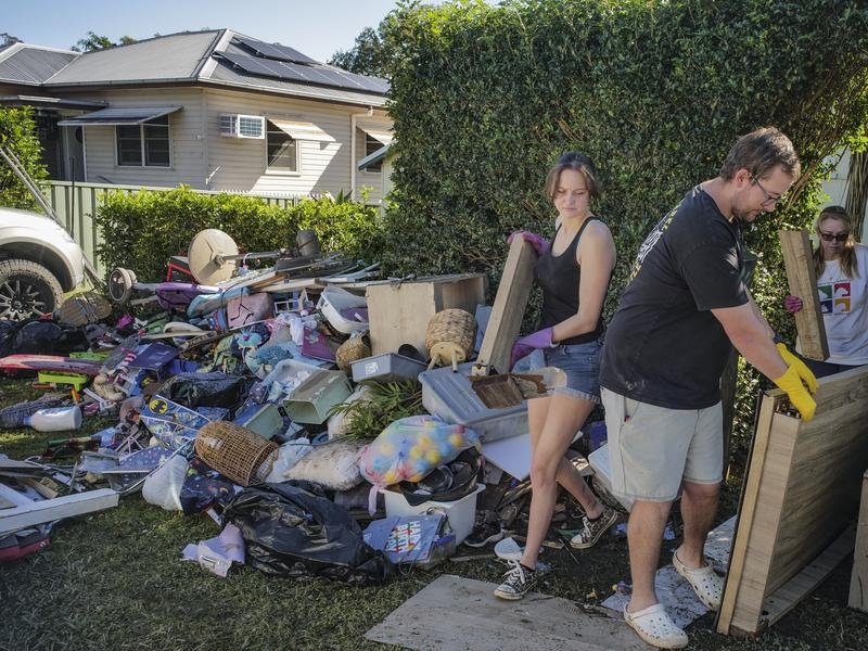 The clean up after floods across regional NSW is expected to be long and costly. (Adam Oswell/AAP PHOTOS)