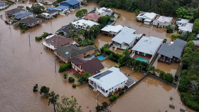 The scale of damage and destruction is only starting to emerge after wide flooding in parts of NSW. (Lindsay Moller/AAP PHOTOS)