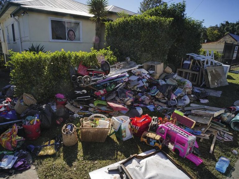 Police will "throw the book" at anyone found looting as NSW residents continue their flood recovery.