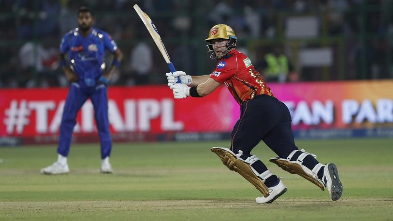 Punjab Kings' Josh Inglis on his way to 73 as Mumbai Indians were brushed aside in Jaipur. (AP PHOTO)