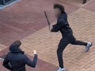 Three of the four people arrested following a shopping centre brawl in Melbourne were out on bail at the time of the incident, including two teenagers..