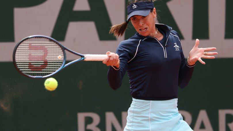 Ajla Tomljanovic during her win against Maya Joint of Australia.