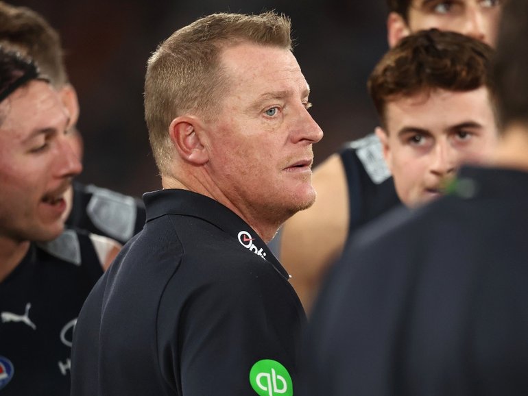 Carlton coach Michael Voss is battling to get his side back into the finals race.