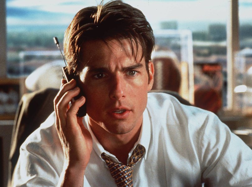 Tom Cruise in Jerry Maguire, back when he used to make non-action movies. 