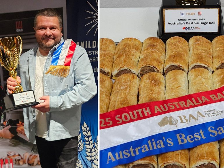 Whittlesea Bakehouse in Victoria takes out Australia’s best sausage roll award at South Australian Baking Show.