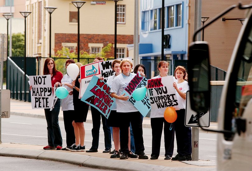 Brisbane, June 20, 2002, was the last strike for Queensland Nurses and Midwives. 