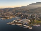 Tasmania's new stadium is now slated to cost $945 million, well up from previous estimates. (HANDOUT/TASMANIAN GOVERNMENT)