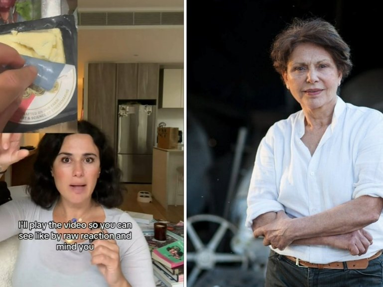 A Bondi woman has accused a gourmet cheese brand of poor customer service after she claimed to have found a metal bolt embedded in a block of cheddar.