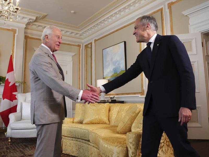 King Charles had an audience with Canadian Prime Minister Mark Carney during his visit to Ottawa.