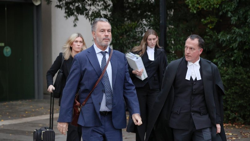 Ms Patterson’s defence team including Colin Mandy SC (right).