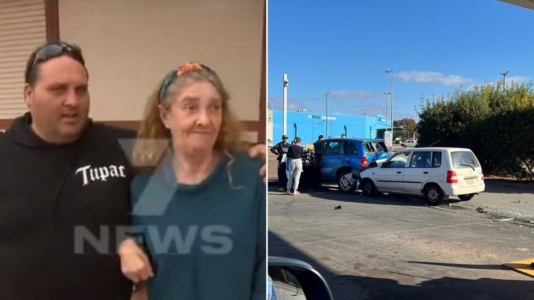 Stroke survivor Kerry Kennedy and her carer Nick escaped serious injury after an alleged road rage incident.
