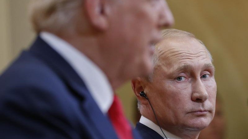 US President Donald Trump says again expressed frustration with Russian President Vladimir Putin. (AP PHOTO)