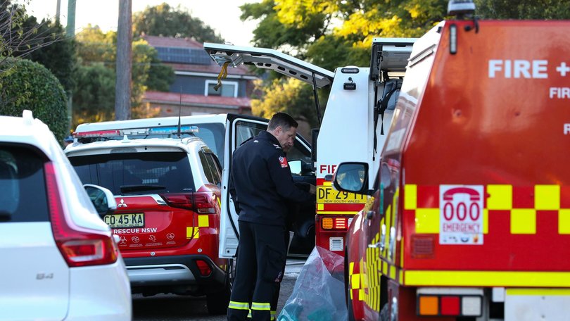 The body of a person was located inside a burnt out home in Croydon. Photo: NewsWire / Gaye Gerard
