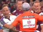 Eddie Farah was told off by referee Ashley Klein.