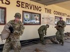 ADF personnel clean up after flooding in Rochester in 2004