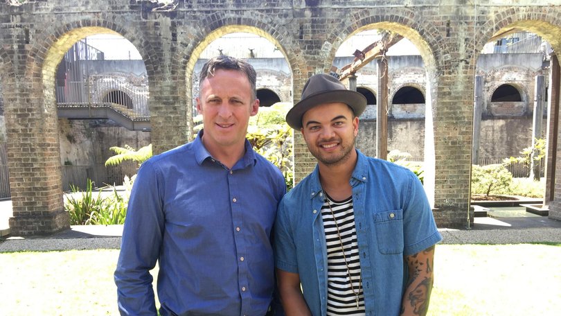 Titus Day and Guy Sebastian before their split. Supplied