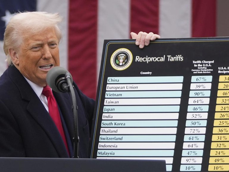 Financial markets have whipsawed wildly in response to Donald Trump's chaotic trade war. (AP PHOTO)