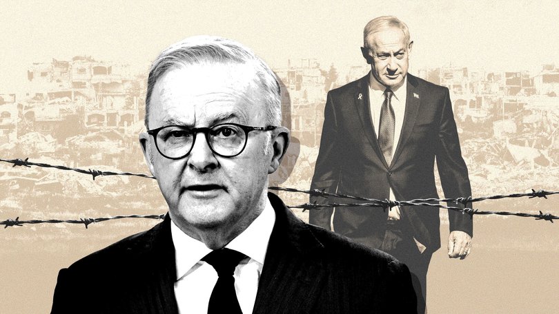 Prime Minister Anthony Albanese is being pressured to visit Israel as Australia strengthens its language against the Middle Eastern nation for blocking aid into Gaza.