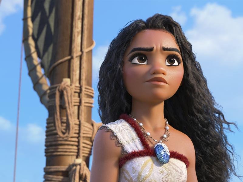 The teenager was singing How Far I’ll Go from the Disney animated film Moana.