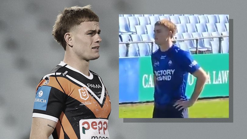 Lachlan Galvin was pictured at Bulldogs training on Friday.